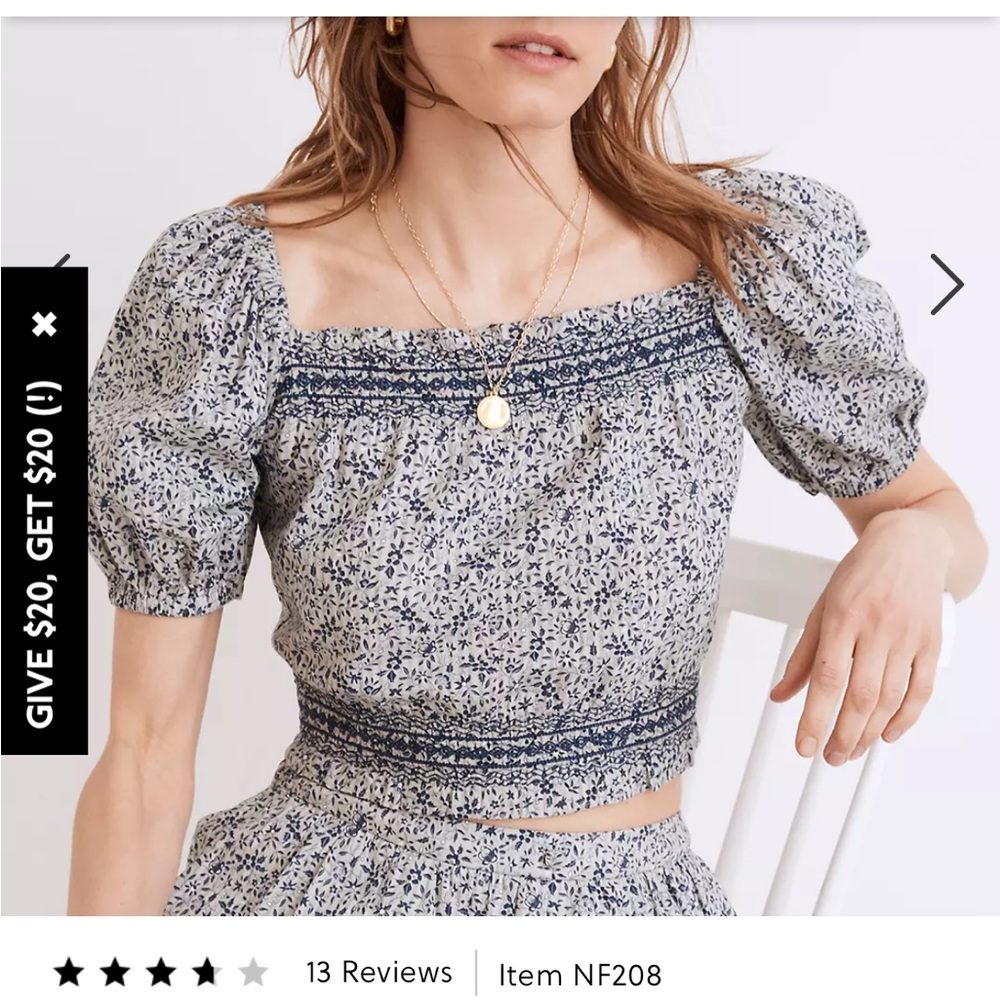 Madewell cropped top